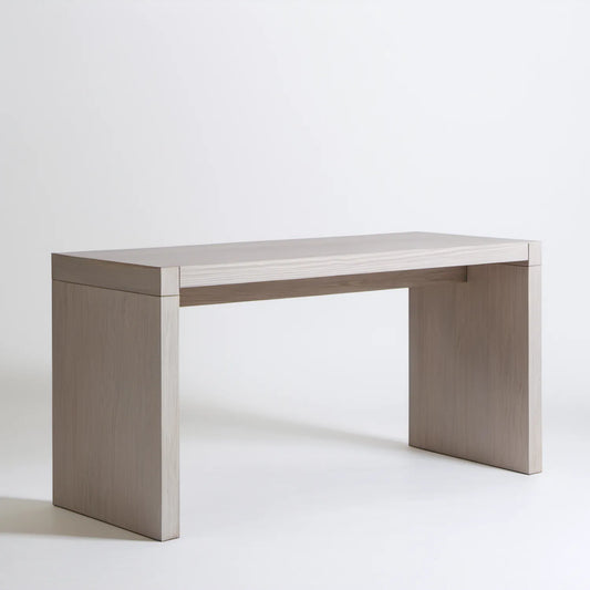 Konsola prostokątna z płyty MDF, szaro-beżowa, 120 x 40 x 76 cm